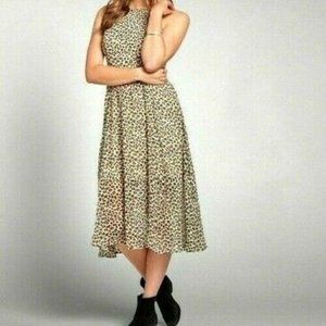 Abercrombie and Fitch Dress Brown Animal  Small